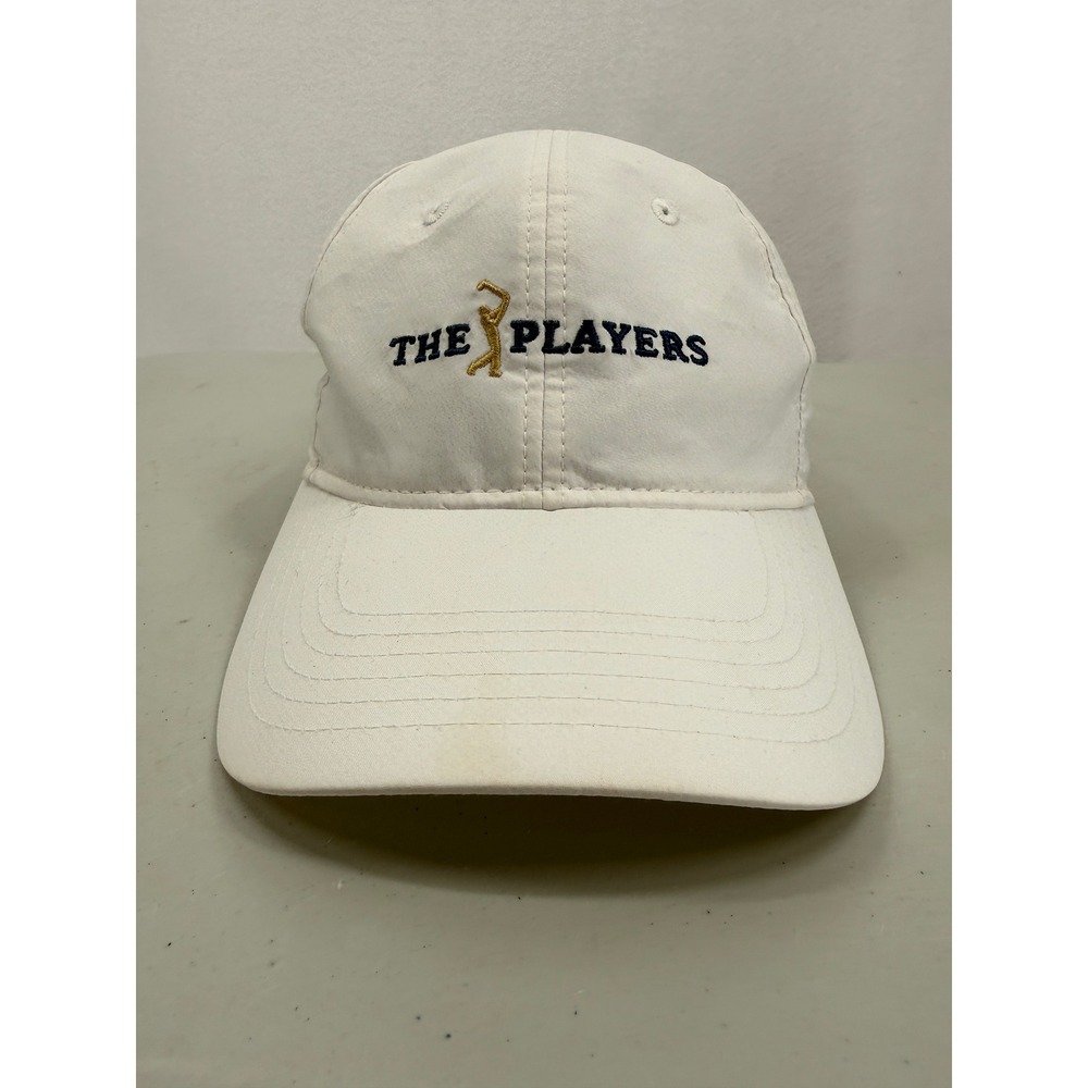 Ahead The Players Championship Hat Mens OSFA White Embroidered Golf Cap